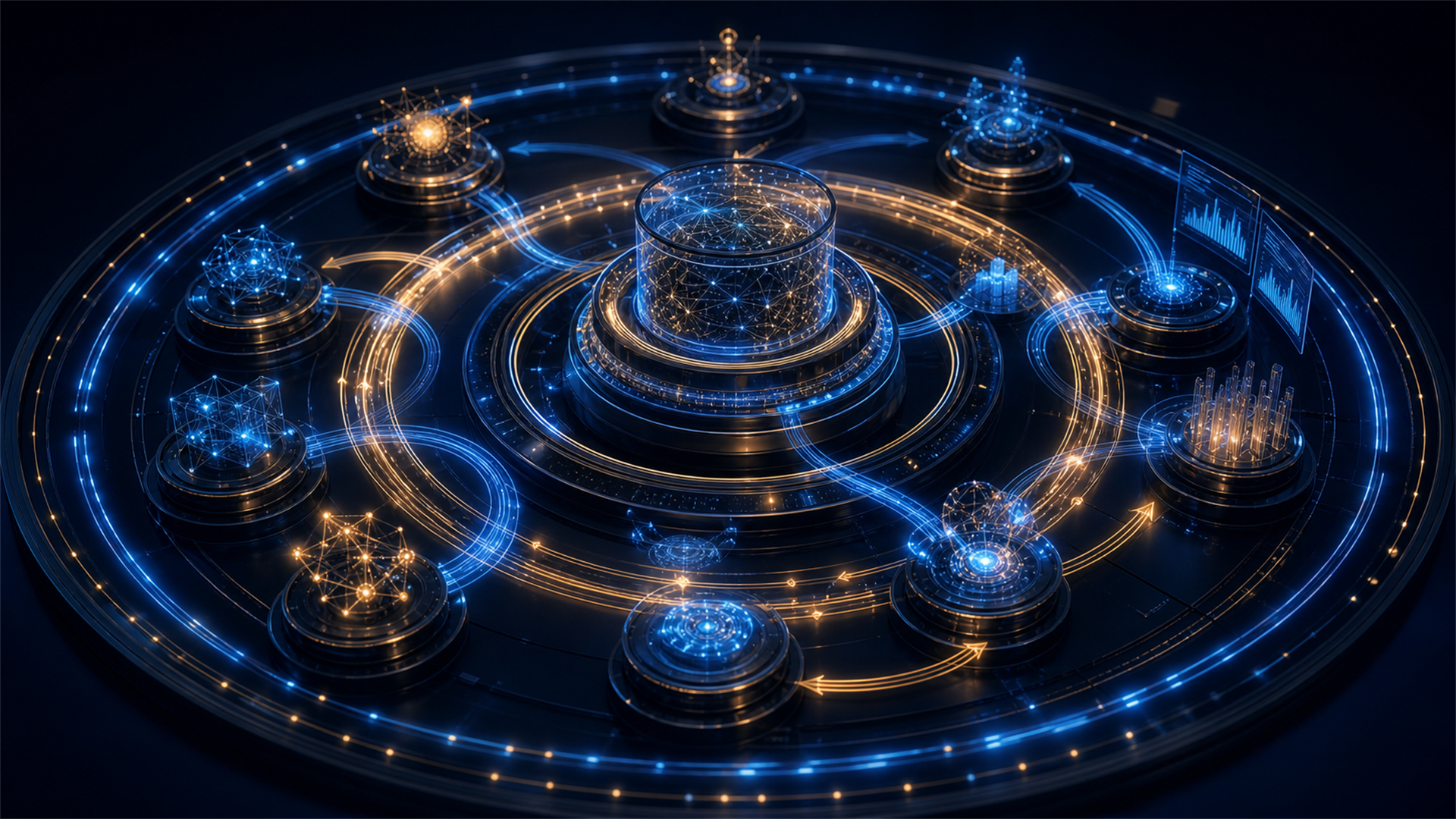 Abstract optimisation feedback loop for an AI Operating System