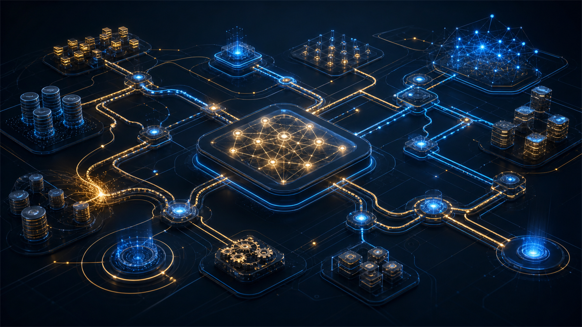 Abstract systems discovery map for an AI Operating System