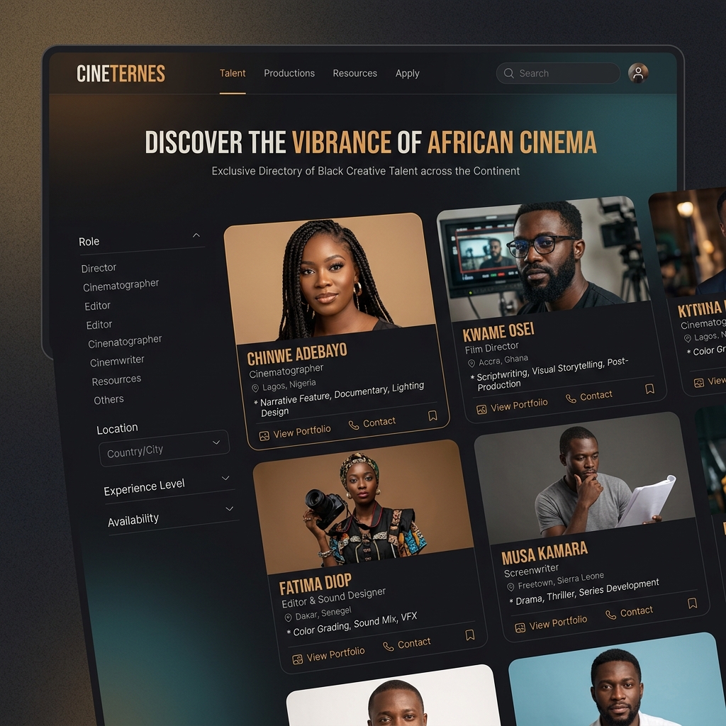 Cineterns — Agentic AI Directory Prototype project by NWhite Systems