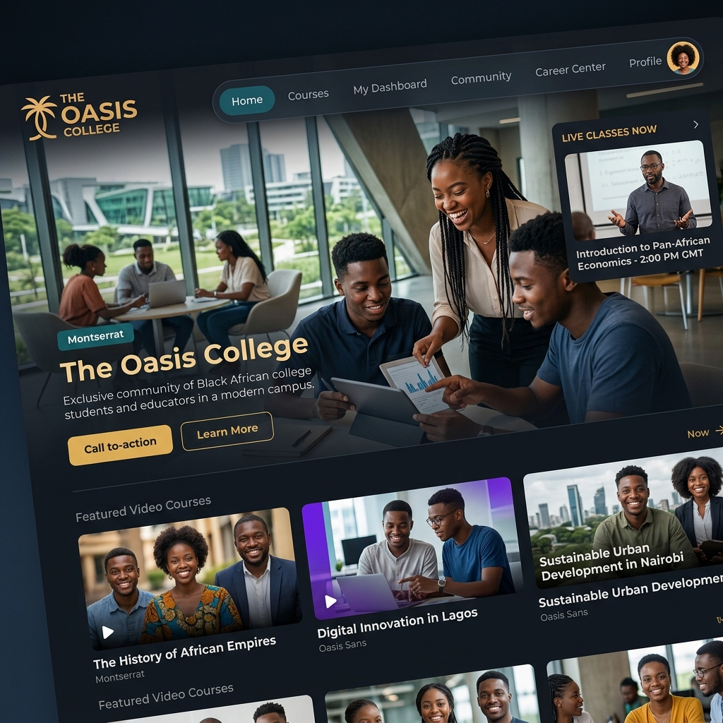 The Oasis College — Agentic AI Web Prototype project by NWhite Systems